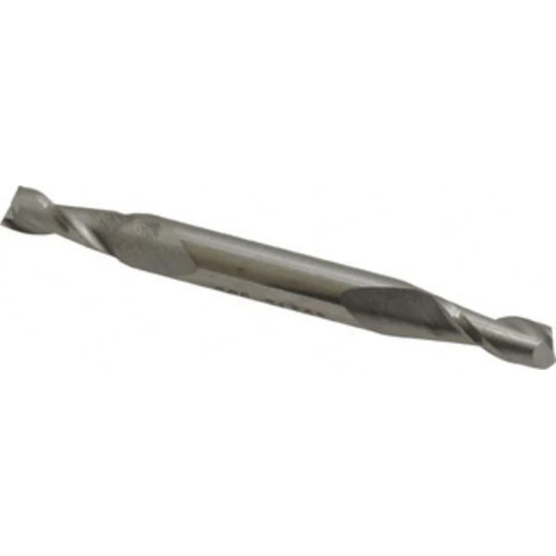 KYOCERA SGS 13/64, 1/2 LOC, 1/4 Shank Diam, 2-1/2 OAL, 2 Flute, Solid Carbide Square End Mill Double End, Uncoated, S...